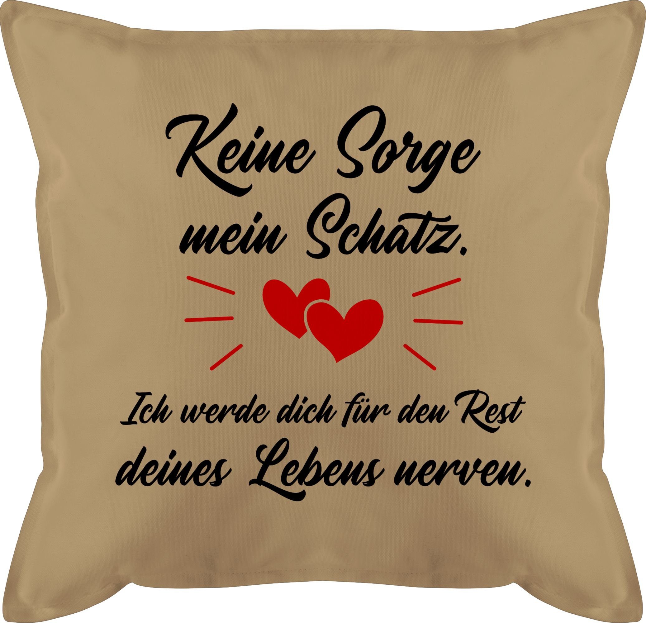 Shirtracer Dekokissen Jahrestag Pärchen Partner Sprüche für Sie Ihn